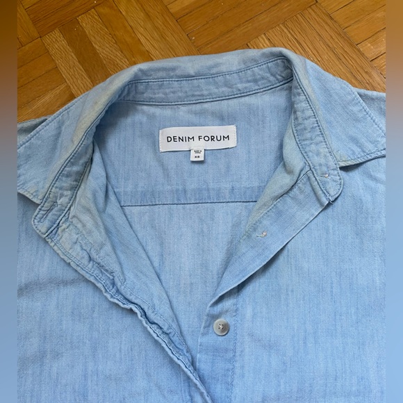 DENIM FORUM The Jane Button Down Shirt XS - Picture 5 of 6
